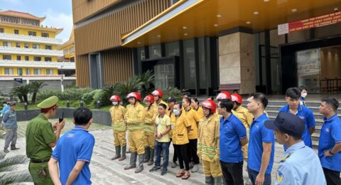 Diễn tập PCCC tại cc Asiana Capella